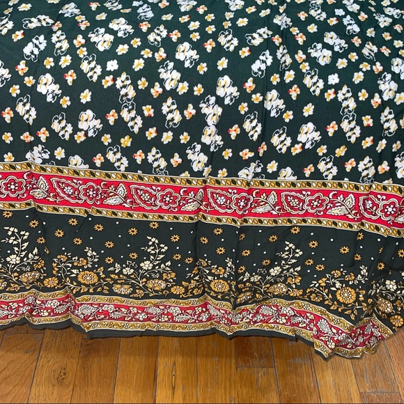 SOLD_ Suzanne Betro Square Neck abstract Midi dress Sz 4x - Picture 4 of 6